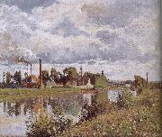 Camille Pissarro, Metaponto Schwarz Schwarz suburbs River